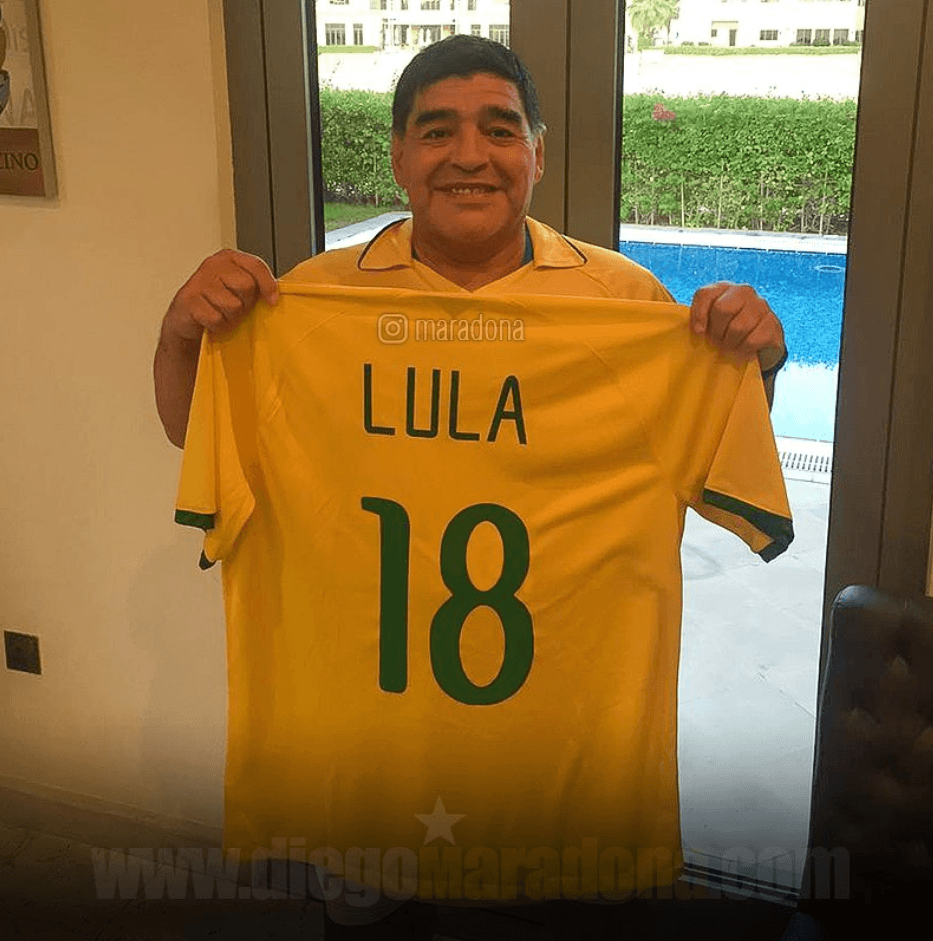 Maradona tras la liberación del expresidente brasileño, Lula: “Hoy se hizo Justicia”