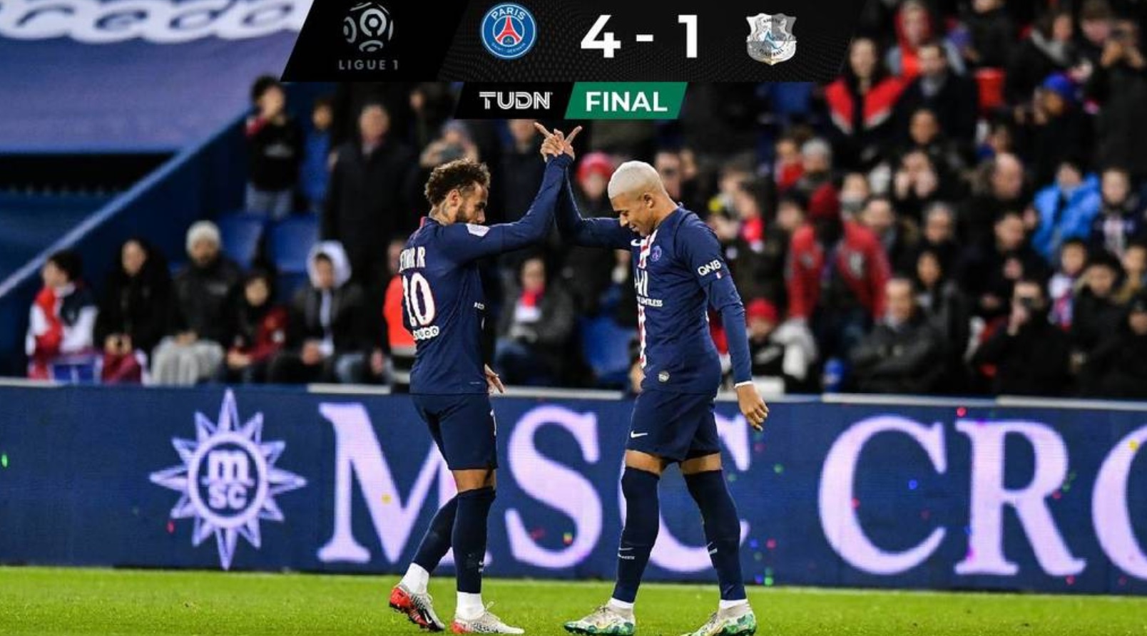 El PSG derrota al Amiens y sigue dominando en Francia