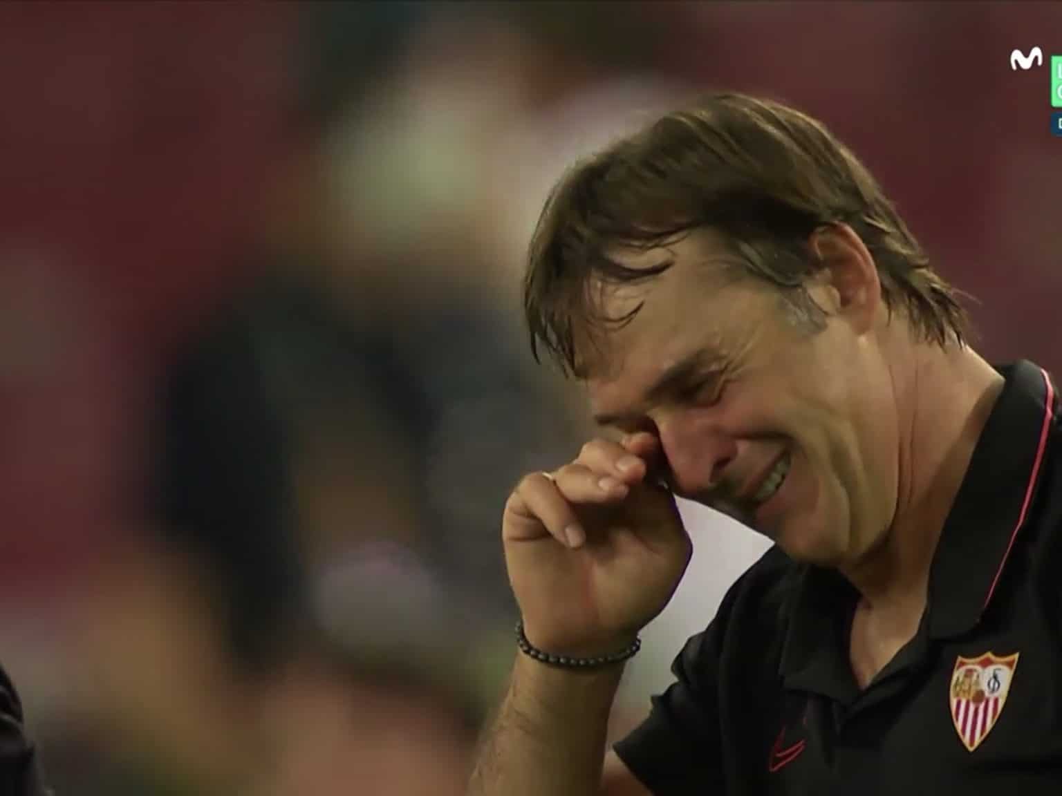 Las lágrimas de Lopetegui tras ganar la Europa League