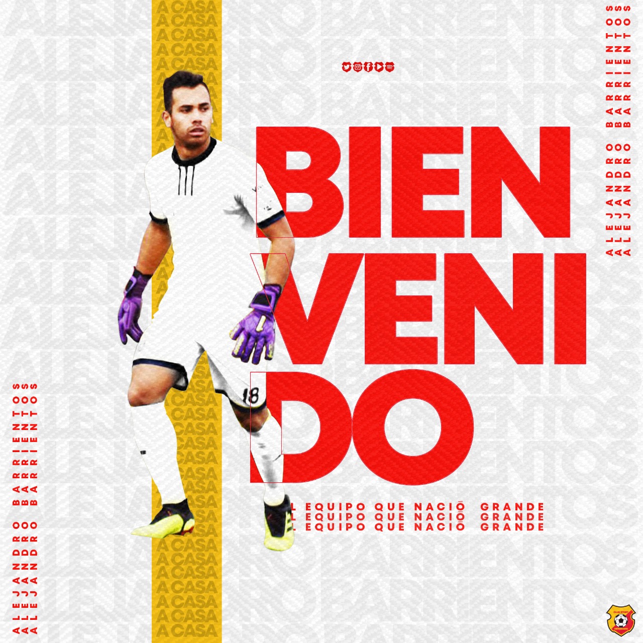 El portero de Guadalupe FC, Alejandro Barrientos, reforzará al Herediano tras lesión de Esteban Alvarado.