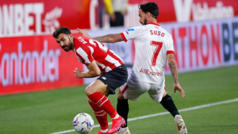 Sevilla perdió en casa ante Athletic de Bilbao y le dice adiós a la punta de La Liga.