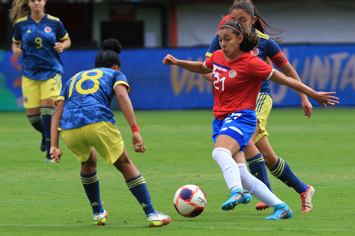 Colombia derrotó a la Selección Femenina Sub 20 en el Morera Soto.
