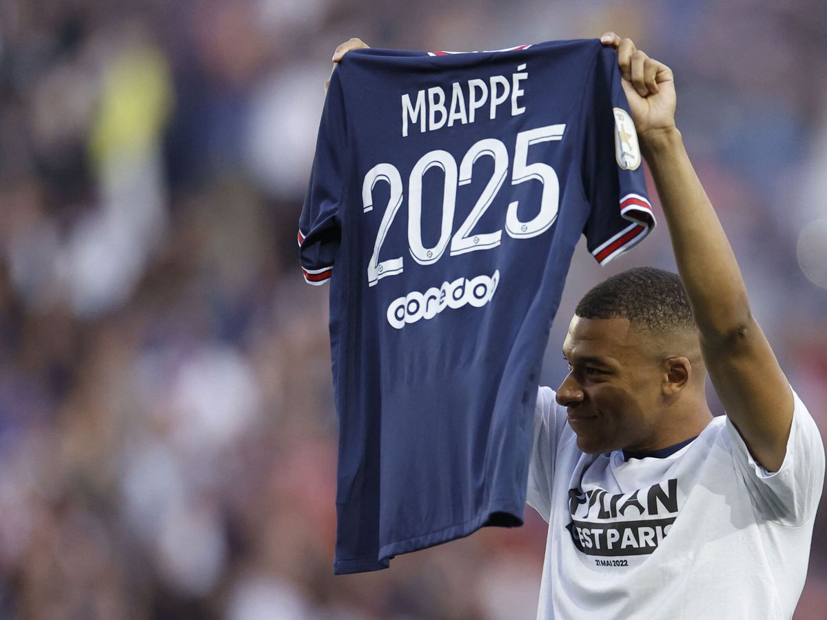 Kylian Mbappé al Real Madrid: “Seré su primer seguidor en la final de la Champions en París”.