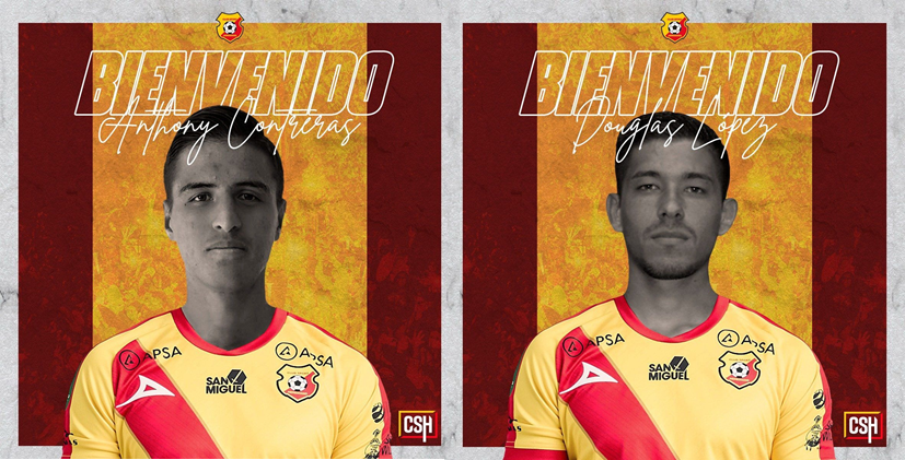 Anthony Contreras y Douglas López son los primeros refuerzos del Herediano para el Apertura 2022.