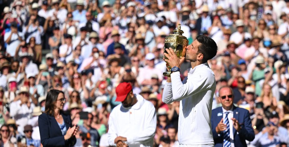 Llega a 21 Grand Slams: Novak Djokovic consiguió su sétimo trofeo en Wimbledon.