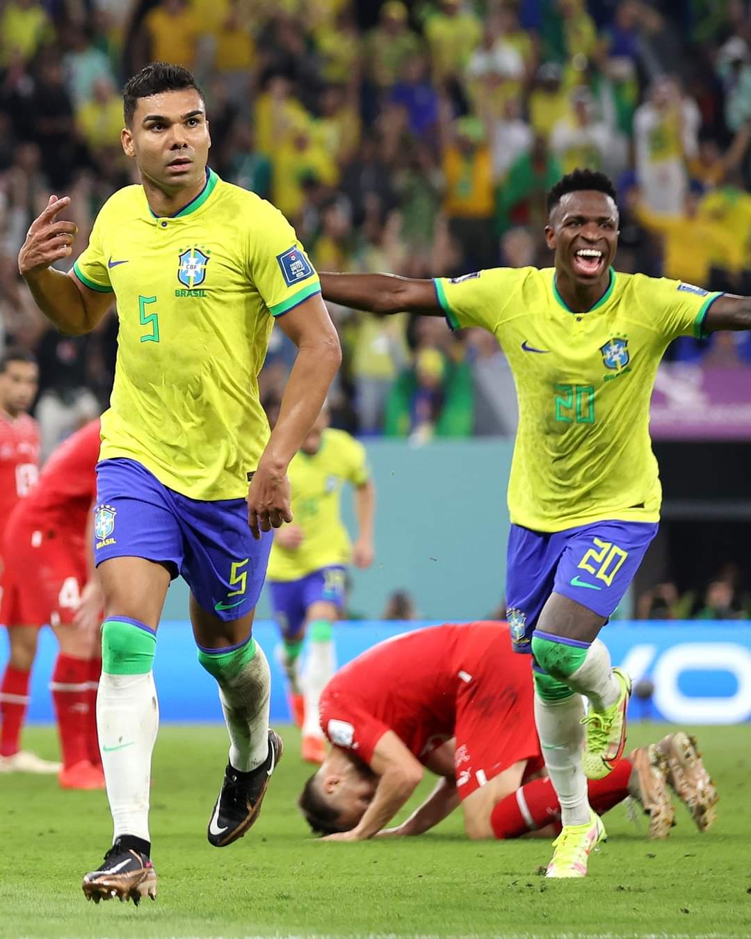 Brasil venció a Suiza y es el primer equipo de América en octavos de final del Mundial.