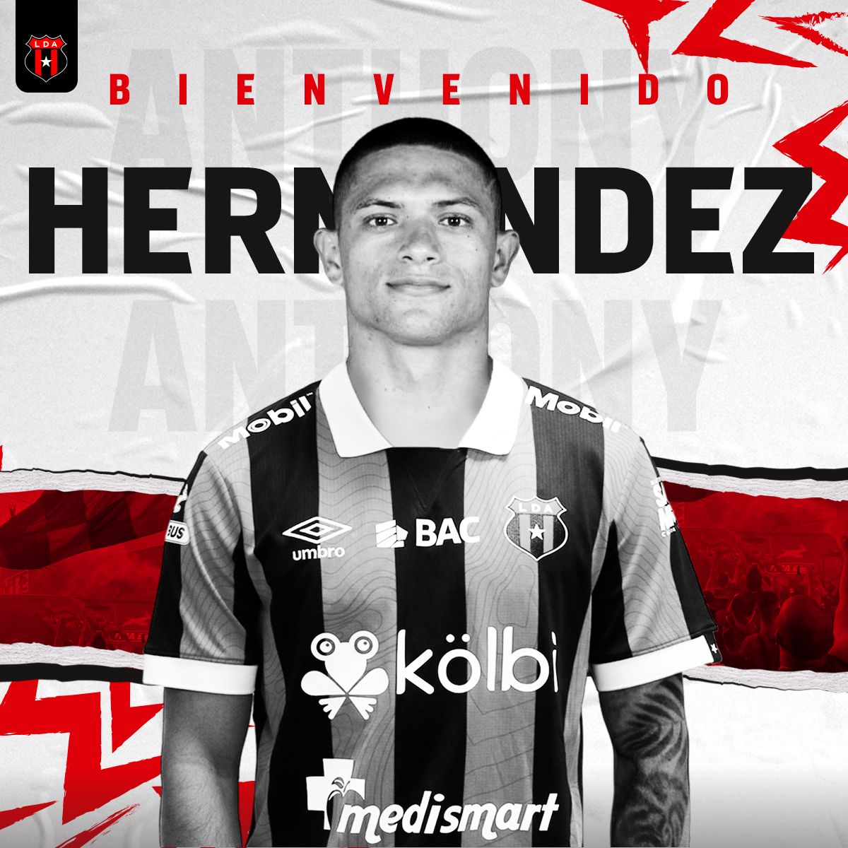 Alajuelense contrató a la “perla del Pacífico”, Anthony Hernández.