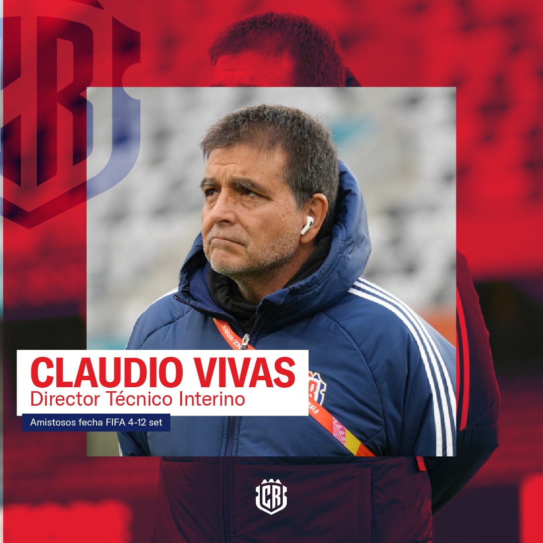 Claudio Vivas será el interino para dirigir a Costa Rica en los amistosos de setiembre.