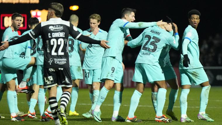 Barcelona cumple y deja en el camino al Unionistas de Salamanca por la Copa del Rey.