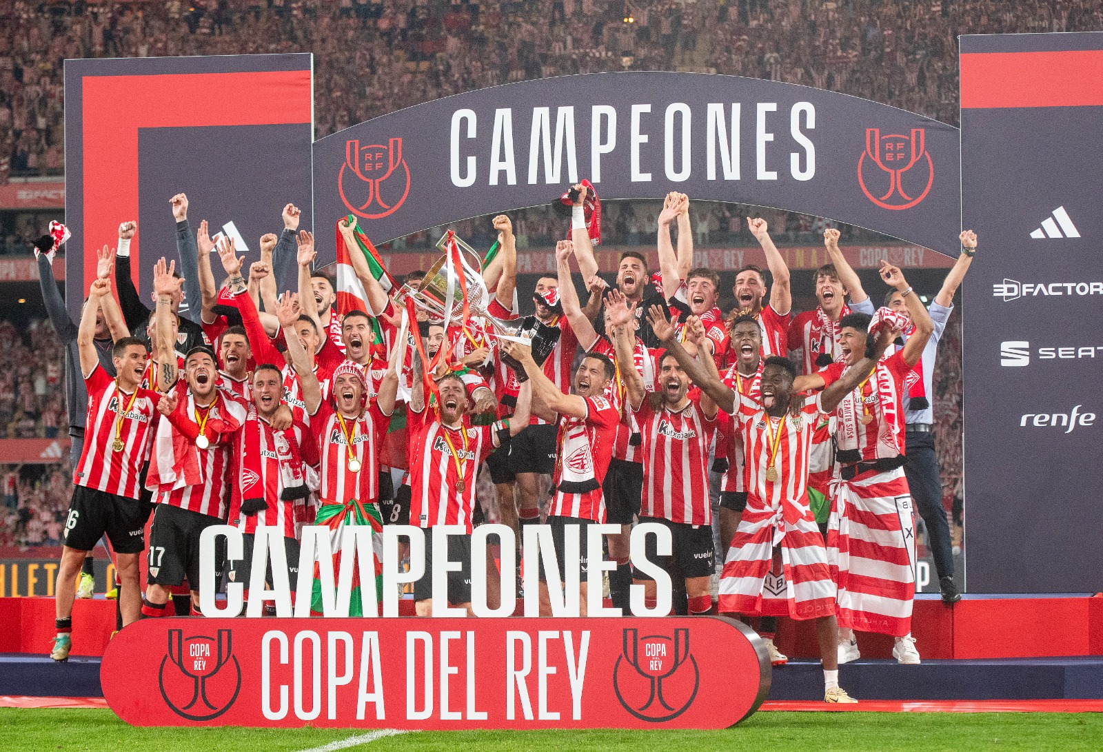 Athletic de Bilbao vuelve a ganar la Copa del Rey luego de 40 años.