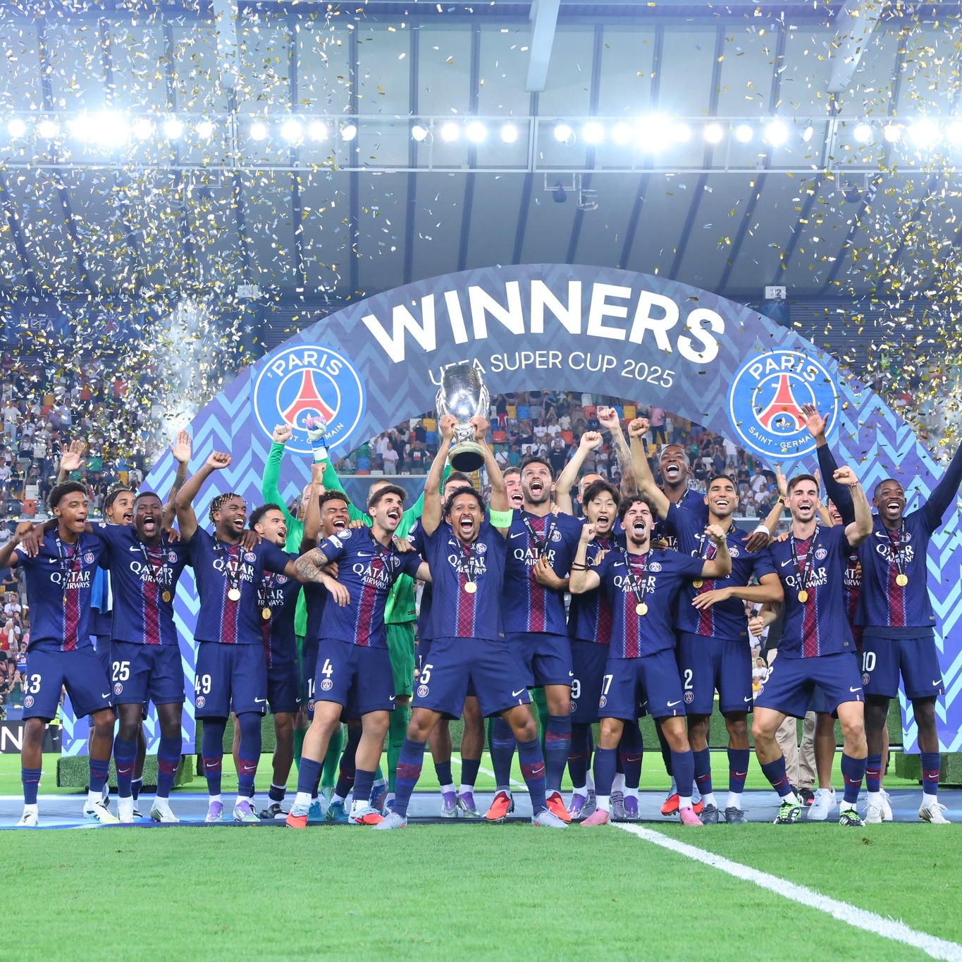 Con agónica remontada el PSG ganó la Supercopa de Europa.