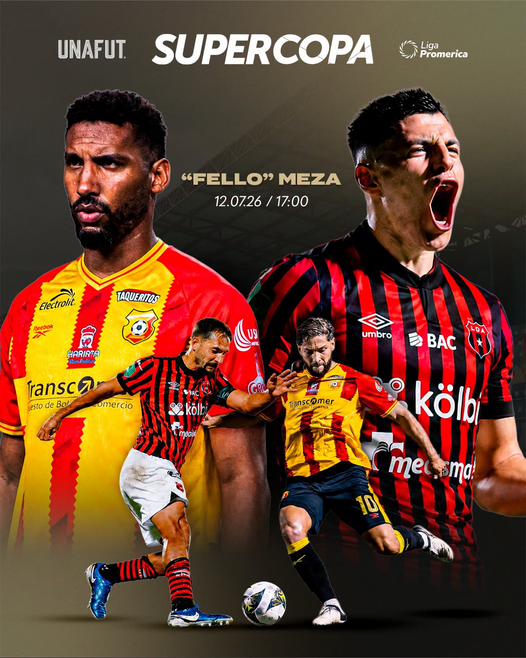 Alajuelense y Herediano disputarán este domingo la Supercopa 2026.