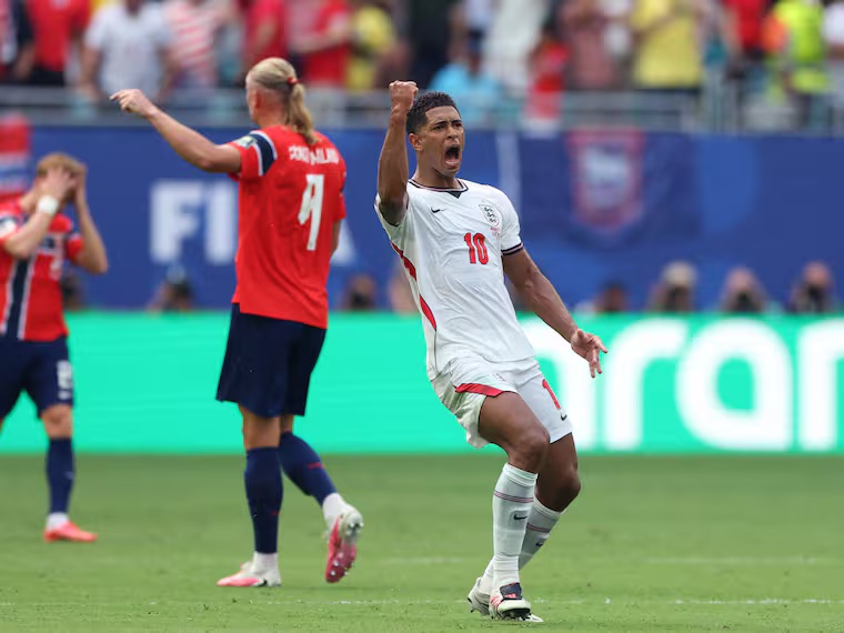 ¡Bellingham terminó con el sueño de Haaland! Inglaterra se mete en semifinales del Mundial eliminando a Noruega.