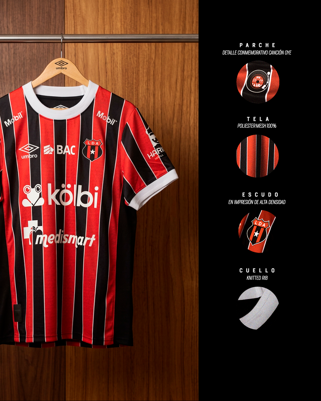 Alajuelense presentó su nueva indumentaria para la Temporada 2026-2027.